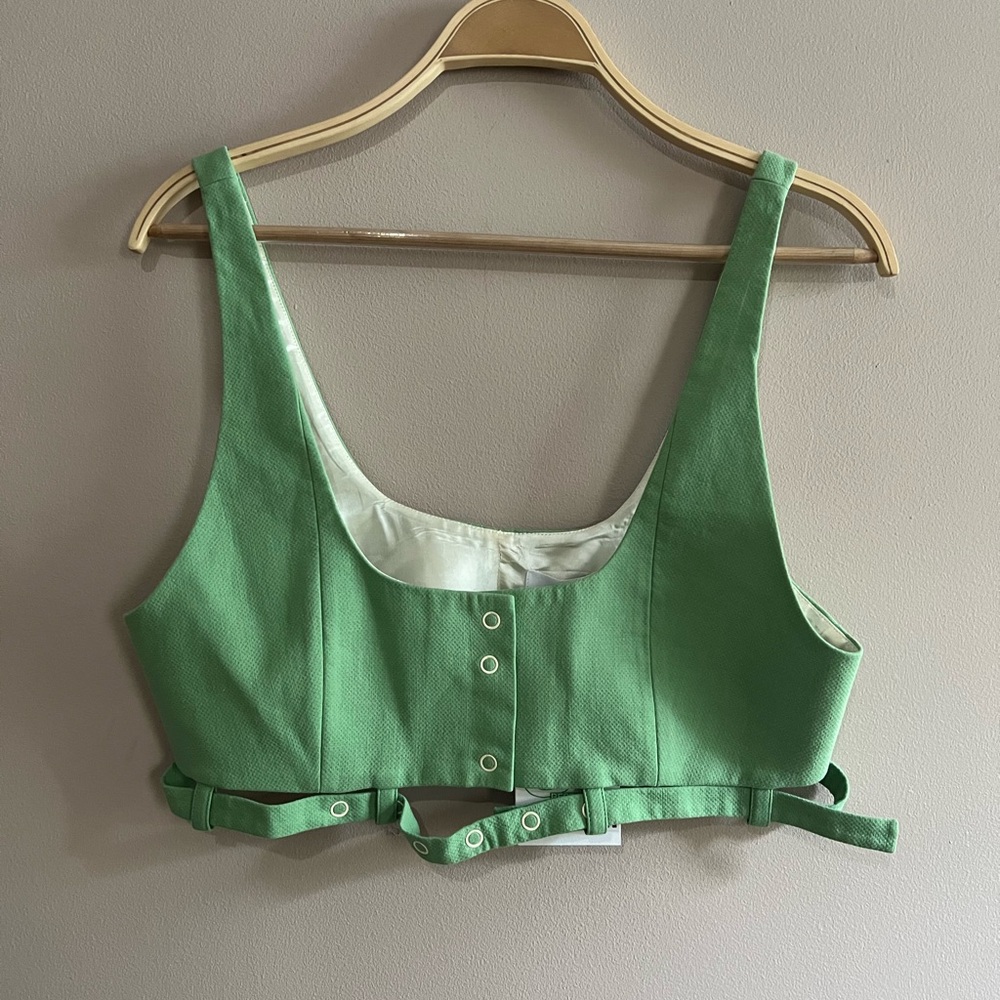 GANNI Suiting Crop Top 38 - Picture 6 of 8